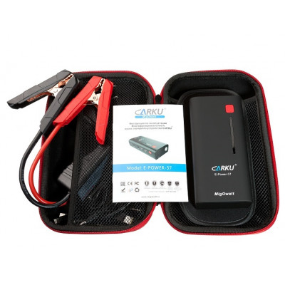 Пуско-зарядное устройство CARKU E-Power-37, 15000mA, 5V/12V/19V, 250A/500A Пуско-зарядное устройство CARKU E-Power-37, 15000mA, 5V/12V/19V, 250A/500A